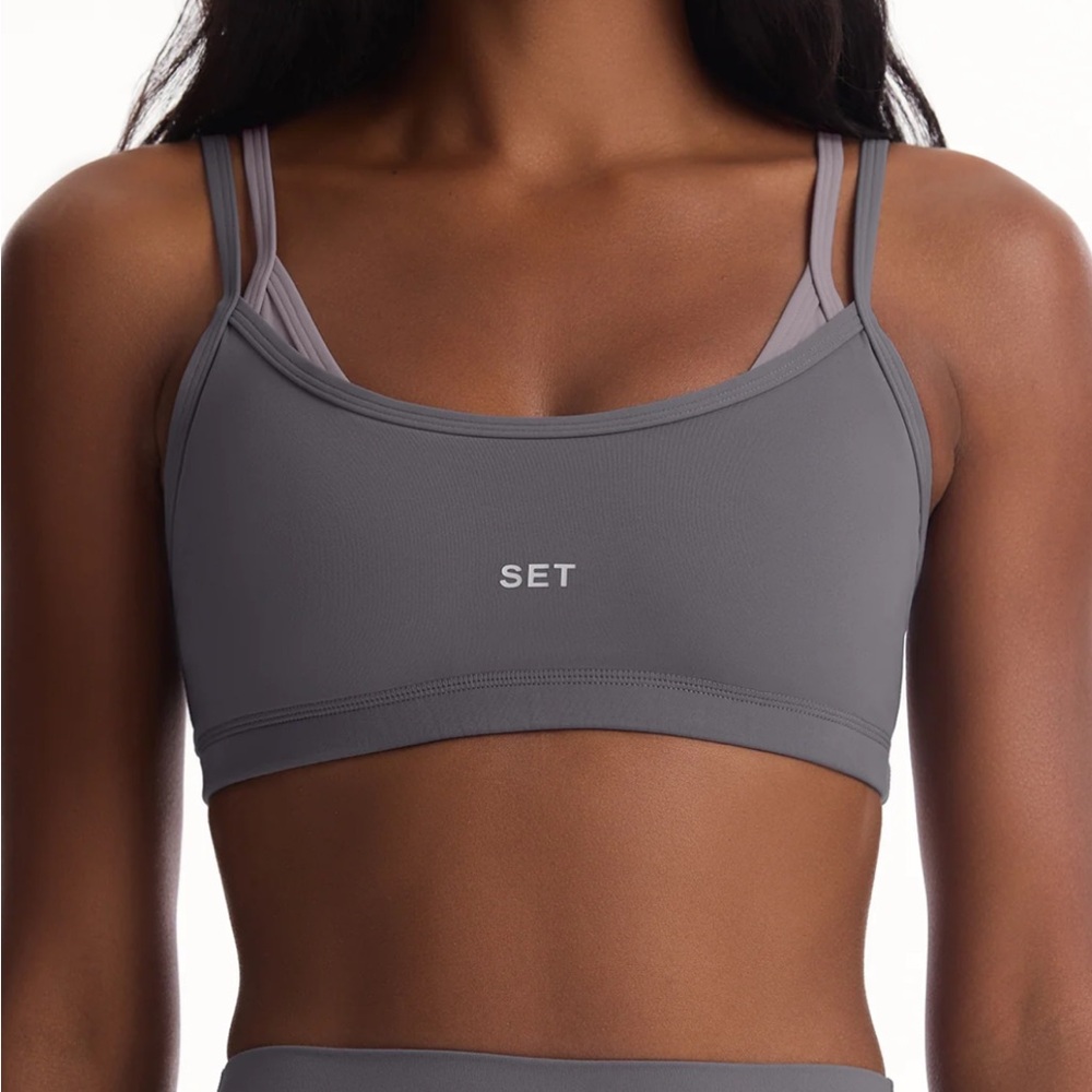 Airluxe Breathe Layered Move Bra by SETACTIVE in Lynx